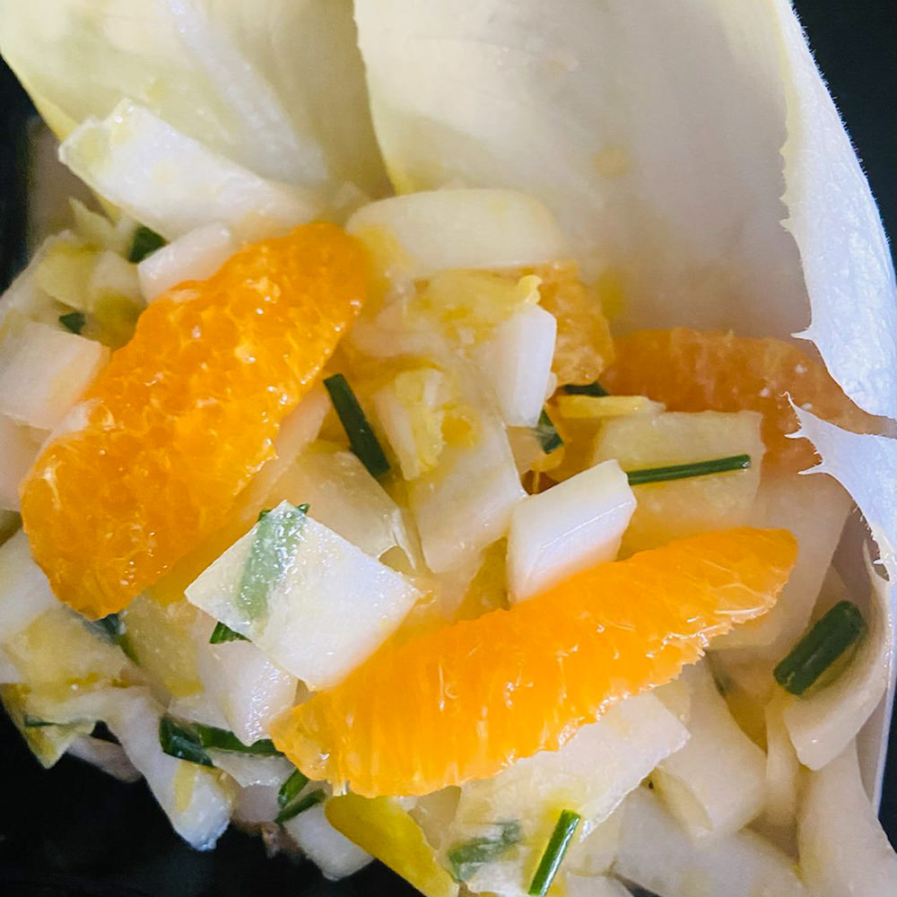 Low Carb Slow Food: Chicorée-Salat mit Orangen von Petra Buhl