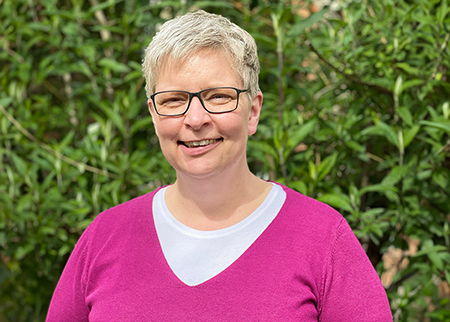 Britta Wesche, zuständig für Infusionen und Blutentnahmen in der Praxis Dr. med. Sybille Freund in Nierstein
